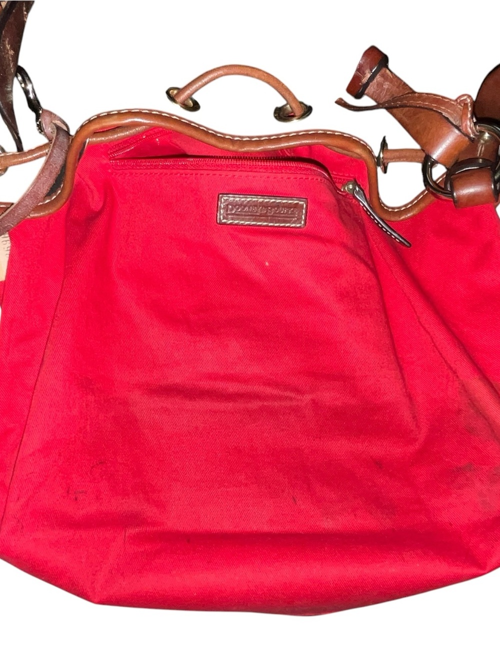 Vintage Dooney & Bourke Black Suede Drawstring Bucket Bag - Picture 14 of 16